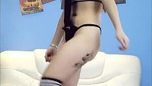 Chinese Xeimeren Sways Seductively in Tight Pantyhose Dance