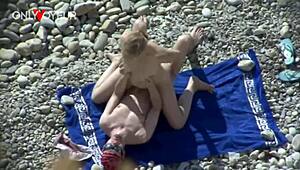 juicy tanned beach girl's fat ass doggystyled public voyeur creampie 🍑💦🌴