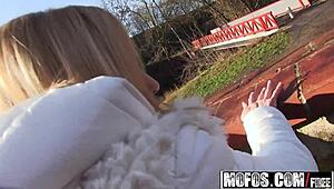  cristal caitlin euro babe picked up for public outdoor mff anal ride with bdsm slave vibes