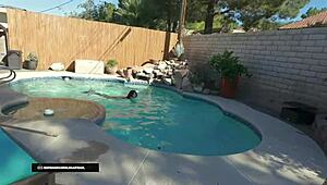 Slutty mermaid helenaprice deepthroats bbc outdoors in halloween roleplay till cum in mouth
