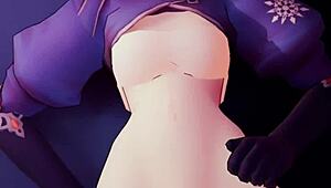 oh wow tsundere weiss looks so feisty in this mpov hentai creampie climax pov with tons of cum