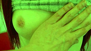 naughty long-haired girl in pigtails gives toilet suck and golden shower