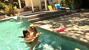 i crave celeste star's wet tongue diving into my pussy by the pool