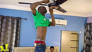 Pato The Electrician Fucked By Nasty Curvy Ebony Lagos Bitch Doggy Style
