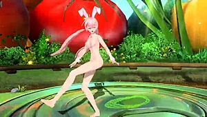 omg megurine luka's nude bunny costume is so hot i cant stop staring!!