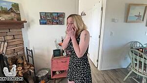 Best friend's stepmom Jane Cane huge tits cougar creampie missionary dirty talk roleplay