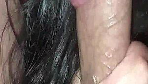 mmm this homemade caramel on my boyfriend's cock tastes so sweet for sucking 😋🍆💦