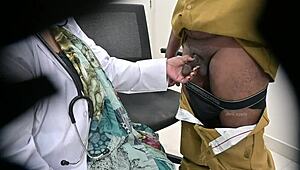 indian lady doctor, you satisfying that patient's desires on hidden cam?