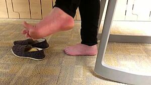 Intense Hidden Candid Feet Fetish Voyeur Tease
