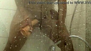 Squirting BBW Milf Toys Her Fat Pussy in Shower