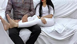 My heart races seeing mother-in-law's skinny waist and fat ass erection hits hard