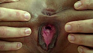 Slave Nat's FIRST DVP! Sexy babe vs FIVE BIG COCKS tight vagina stretched