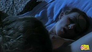 Two Experienced Sluts with Big Clits Finger and Lick Passionate Lesbian Pussy in Vintage Bedroom