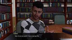 Summer vacation study sesh with cute Fabian gets steamy quick