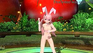 omg megurine luka's nude bunny costume is so hot i cant stop staring!!