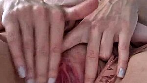 follow my instructions: lick this wet shaved pussy deep with your tongue then fuck it