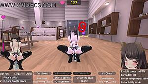 exhibitionist slut masturbates dildo in store humiliating herself publicly!