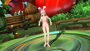 omg megurine luka's nude bunny costume is so hot i cant stop staring!!