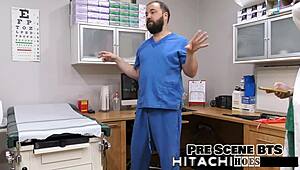 Ditria Rose's Pierced Nipples Shake in Mandatory Hitachi Orgasm POV with Latex Gloves