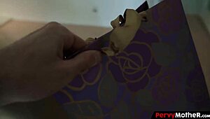 stepson's luxury gift stretches stepmom's shocked pussy wide