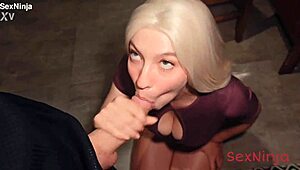 Office bimbo spreads legs for rough pounding and deep cock slamming after work shift ends