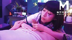 imagine this stunning tattooed asian beauty yue ke lan riding doggystyle cowgirl pov cosplay