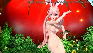 omg megurine luka's nude bunny costume is so hot i cant stop staring!!