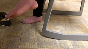 Intense Hidden Candid Feet Fetish Voyeur Tease