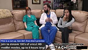 Ditria Rose's Pierced Nipples Shake in Mandatory Hitachi Orgasm POV with Latex Gloves