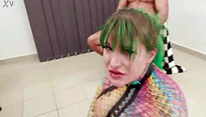 alexxa vice takes 6on1 bwc double anal fisting atm gaping buttrose squirt and cum swallow??