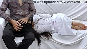 My heart races seeing mother-in-law's skinny waist and fat ass erection hits hard
