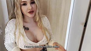 Hot Neighbor Craves Pussy Lick Before Creampie Fill