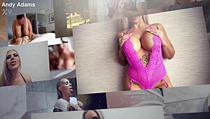 wanna see this busty blonde pornstar slurp pov cock to tit cumshots?