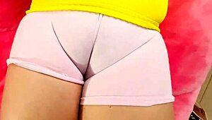 boss gropes my giant cameltoe pussy