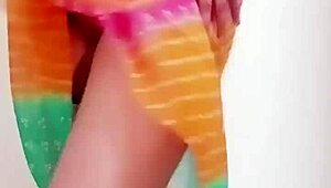 desi hijra's nangi dance turns into hot shemale handjob cum fest