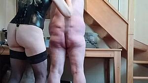 hey slut maid, eat my pussy while chained n dominated like the femdom whore you are
