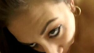 brunette babe's pov casting couch blowjob gets up close and teasing