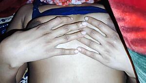 horny stepsister shares bed moaning wet pussy with mother-in-law friend?!