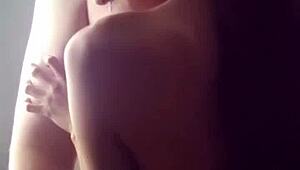 Step daddy sensually gropes petite step daughter's curves in full vid