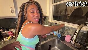 Cheating Teen Wife Craves Only Monster Cock Anal When We Link Up!