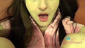 Super Cute Brunette Tifa Quinn's Pussy Licked to Orgasm in Intimate POV