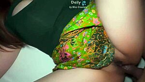 Wife's Tight Shaved Pussy Takes Plump Brother-in-Law's Thick Cock Doggystyle Creampie at Home