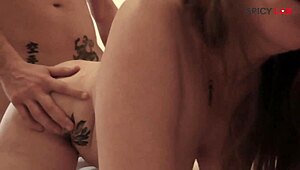 victoria peaks waits in her bedroom ready for your big cock handjob and tit play 😈🍆💦