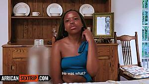 that cute ebony teen 18+ gets tricked by big cock american tourist into rough hardcore fucking doggystyle deepthroat