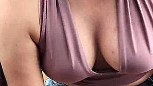 Grabbed this hot latina street hooker for epic pov outdoor handjob suck!