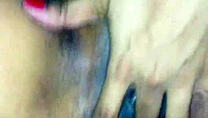in this hidden fantasy pt 2 she drills her ebony pussy deep