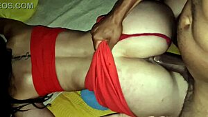 sis lesbian friend crashes on bed post-party we fuck hard creampie squirt wildly