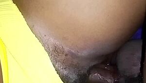 big cock stretches curly ebony's sweet narrow ass pussy deep and hard