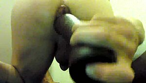 extreme dildo anal gaping insertion stretches ass wide open