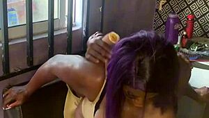 Milf's fat saggy tits and big ass licked in doggystyle tease